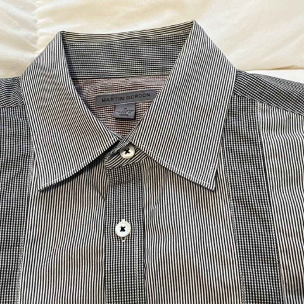 Martin Gordon Shirt with Contrasting Effects